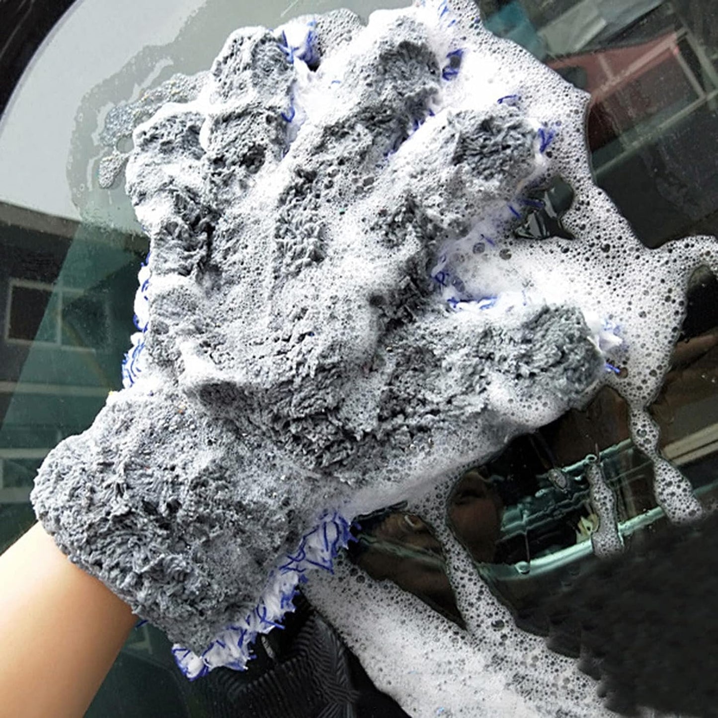 Five-Finger Coral Fleece-Long Hair Mitts | Support OEM&ODM | 28x30cm
