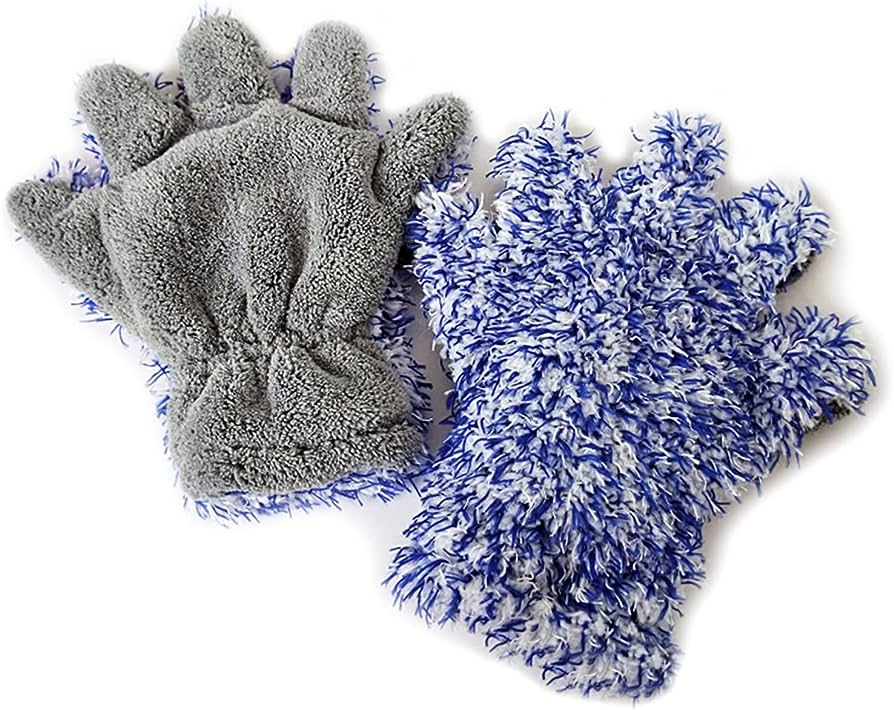 Five-Finger Coral Fleece-Long Hair Mitts | Support OEM&ODM | 28x30cm