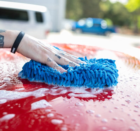 Chenille Washing Mitt Support | OEM&ODM | 20X28cm | 130grams